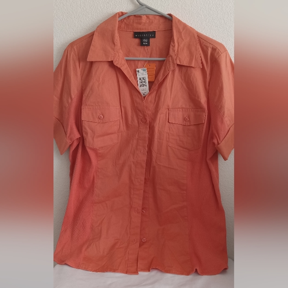 Woven shirt short sleeve for womens
